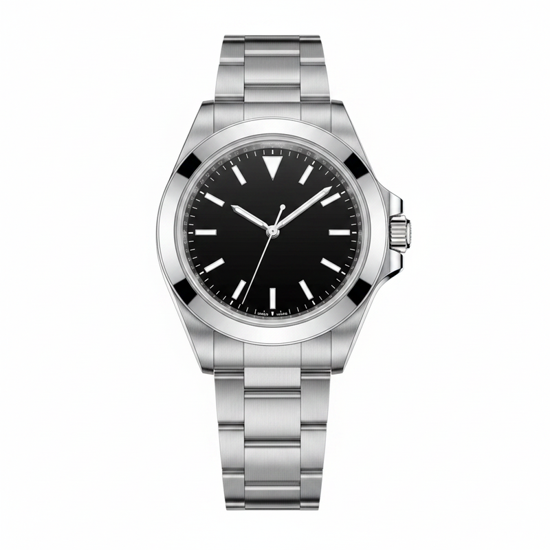 Two-Time Zone Stainless Steel Watch