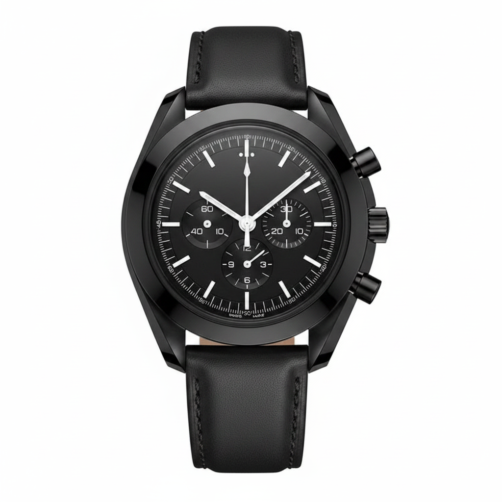 Black Ceramic Chronograph Watch