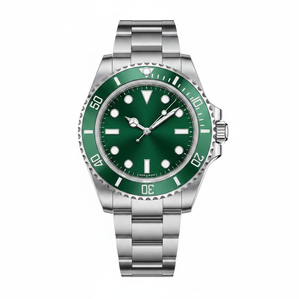 Men's Green Bezel Dive Watch