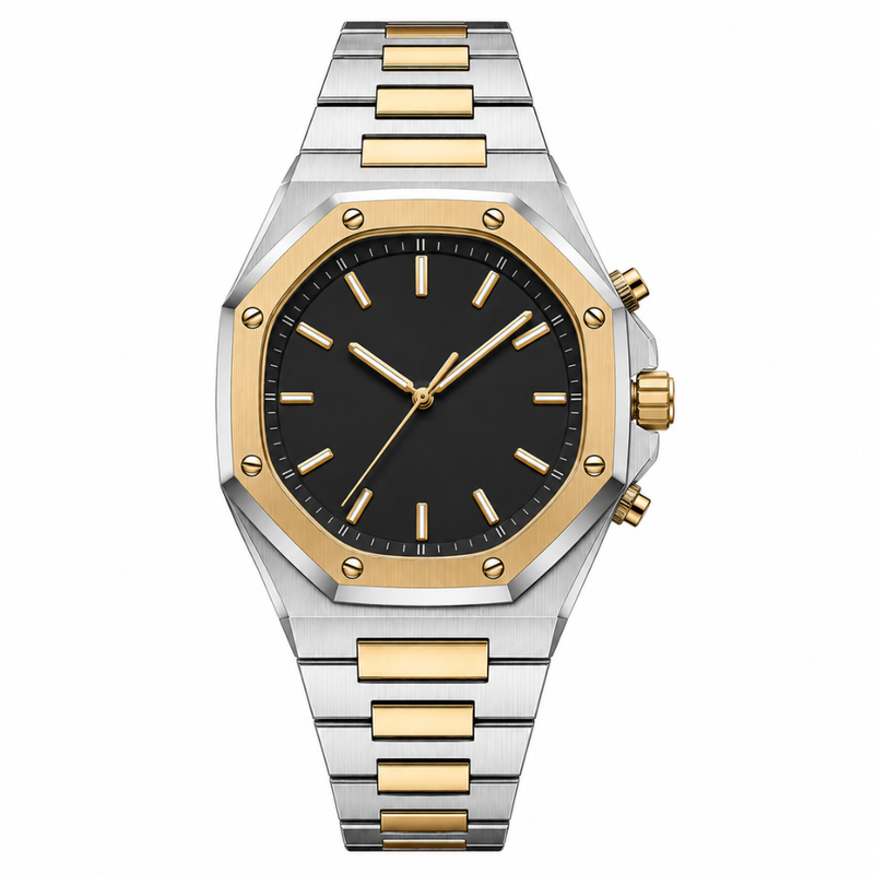 Helix Noir Two-Tone Watch