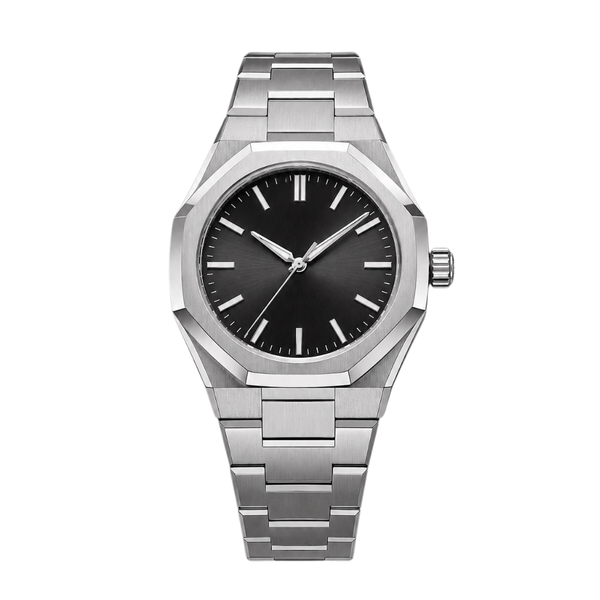 Aureon Black Steel Watch