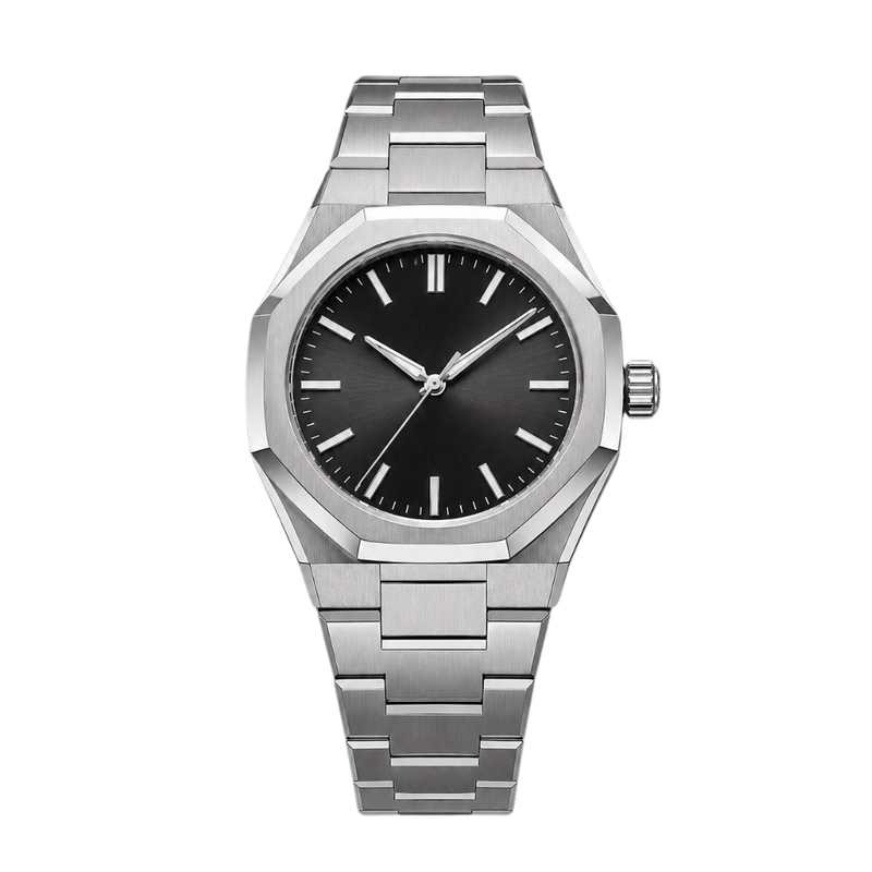 Aureon Black Steel Watch