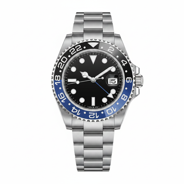 Men's Dual Time Blue Zone Watch