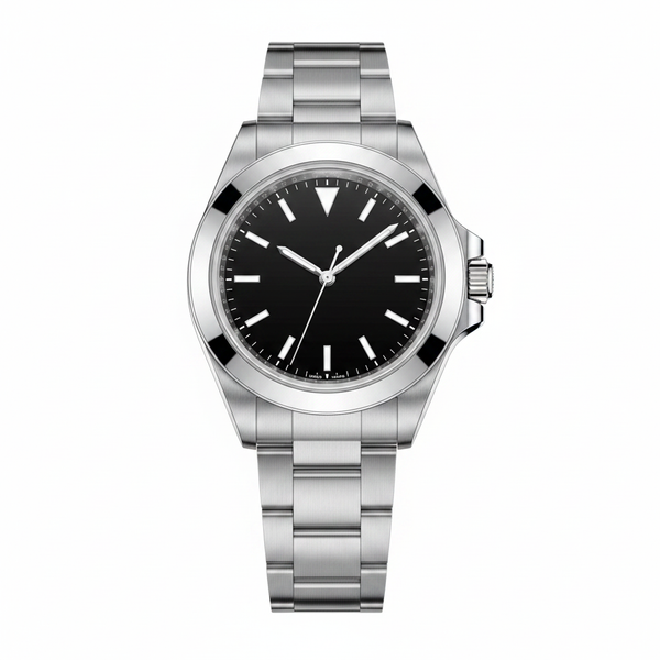Two-Time Zone Stainless Steel Watch