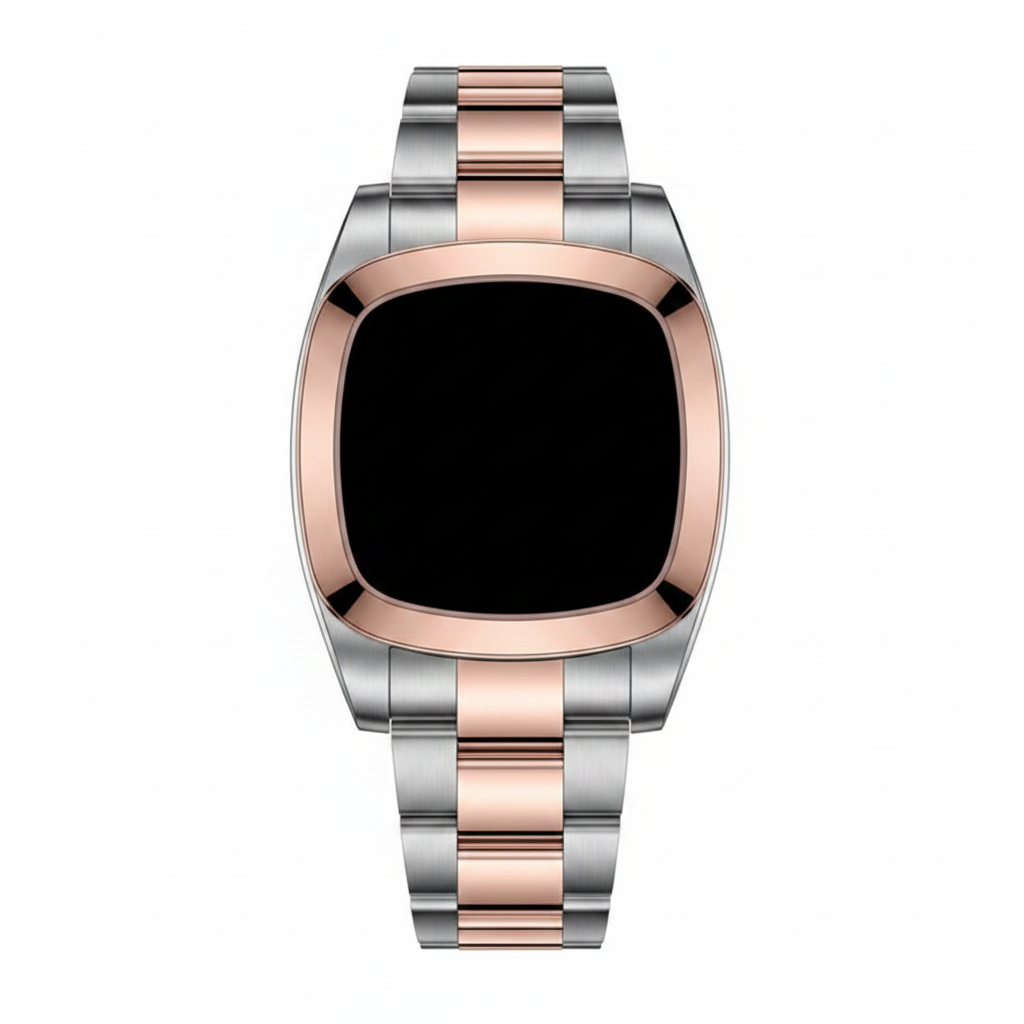 Brown and Black Two-Tone Chronograph Watch