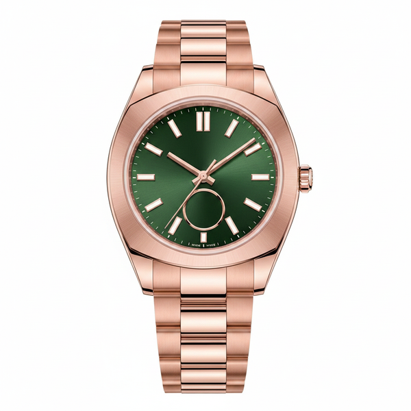 Rose Gold Automatic Calendar Watch